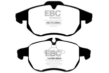 Load image into Gallery viewer, EBC 03 Saab 9-3 2.0 Turbo (Arc) Yellowstuff Front Brake Pads