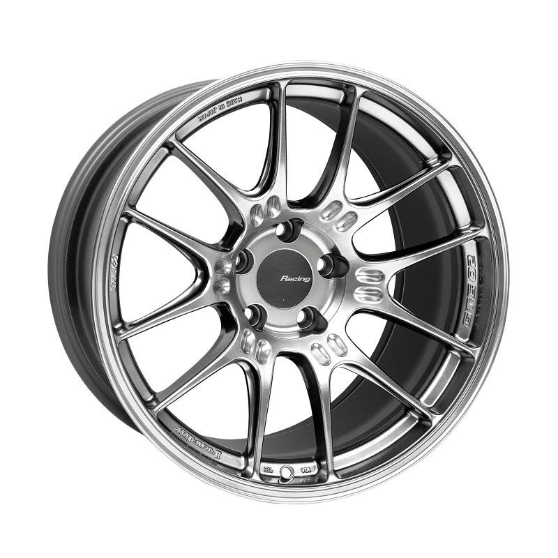 Enkei GTC02 18x10.5 5x114.3 15mm Offset 75mm Bore Hyper Silver Wheel