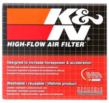 Load image into Gallery viewer, K&amp;N Filter Oval 2 7/16 inch Flange 4 1/2 inch x 3 3/4 inch Base 3 1/2 inch x 2 1/2 inch Top 3 1/2 in