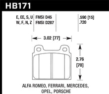 Load image into Gallery viewer, Hawk 69-77 &amp; 84-89 Porsche 911 HT-10 Front Race Brake Pads