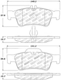 StopTech Street Touring Mercedes Benz Rear Brake Pads