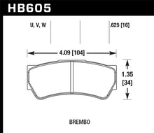 Load image into Gallery viewer, Hawk DTC-80 Brembo F3 16mm Race Brake Pads