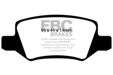 Load image into Gallery viewer, EBC 08-09 Mercedes-Benz B200 2.0 Greenstuff Rear Brake Pads