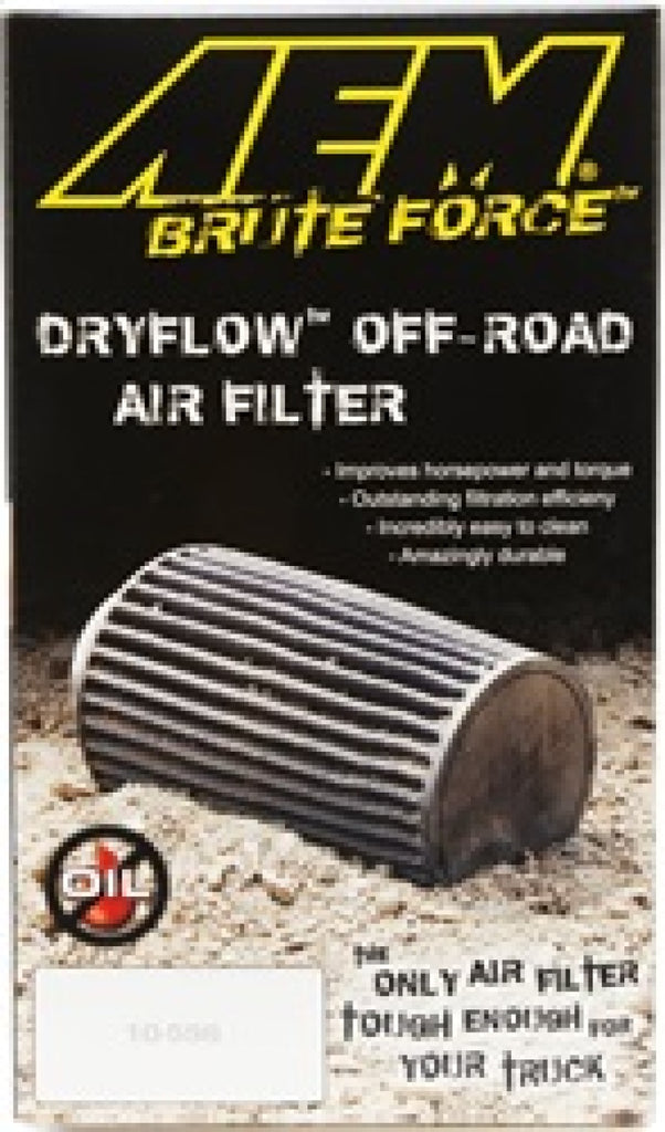 AEM Dryflow 4in. X 9in. Round Tapered Air Filter