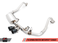 Load image into Gallery viewer, AWE Tuning Porsche 718 Boxster / Cayman SwitchPath Exhaust (PSE Only) - Chrome Silver Tips