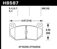 Load image into Gallery viewer, Hawk AP Racing CP7600 DTC-70 Race Brake Pads