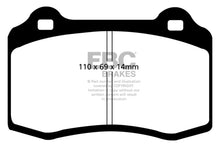 Load image into Gallery viewer, EBC 96-00 Lotus Esprit Turbo 2.0 Turbo GT3 Redstuff Front Brake Pads