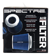 Load image into Gallery viewer, Spectre Adjustable Conical Air Filter 5-1/2in. Tall (Fits 3in. / 3-1/2in. / 4in. Tubes) - Blue