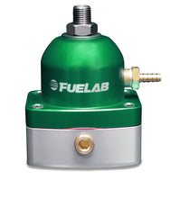 Load image into Gallery viewer, Fuelab 525 Carb Adjustable FPR In-Line 4-12 PSI (1) -6AN In (1) -6AN Return - Green