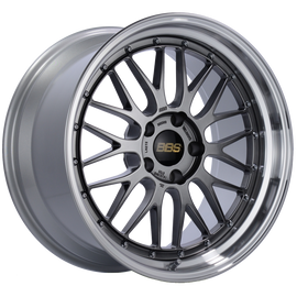 BBS LM 19x10 5x120 ET25 Diamond Black Center Diamond Cut Lip Wheel -82mm PFS/Clip Required