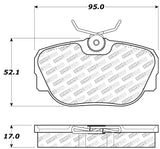 StopTech 87-93 Saab 900 Street Select Brake Pads Front - Rear