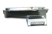 Load image into Gallery viewer, Moroso 80-85 Chevrolet SBC (w/Passenger Side Dipstick) Wet Sump 7qt 8.25in Steel Oil Pan - Black