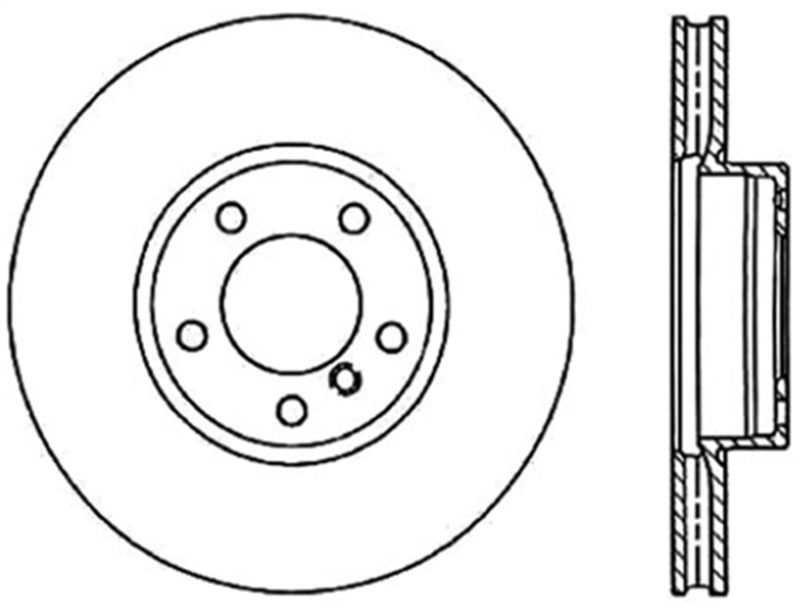 StopTech 04-12 Volkswagen Touareg Drilled Left Front Premium Brake Rotor