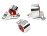 Innovative 90-91/92-93 Acura Integra GS-R Silver Aluminum Billet Mount Kit 95A Bushings (Cable)