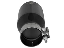 Load image into Gallery viewer, aFe MACH Force-Xp Univ 304 SS Double-Wall Clamp-On Exhaust Tip - Black - 3in Inlet - 4.5in Outlet