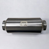 Stainless Bros 2.50in x 12.0in OAL Lightweight Muffler - Matte Finish