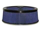 aFe MagnumFLOW Air Filters Round Racing P5R A/F TOP Racer 14D x 5H (Blk/Blue)