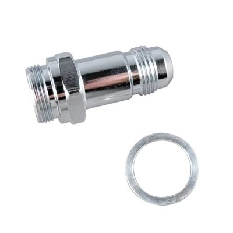 Fragola -6AN x 9/16-24 Male Adapter-Holley - Chrome