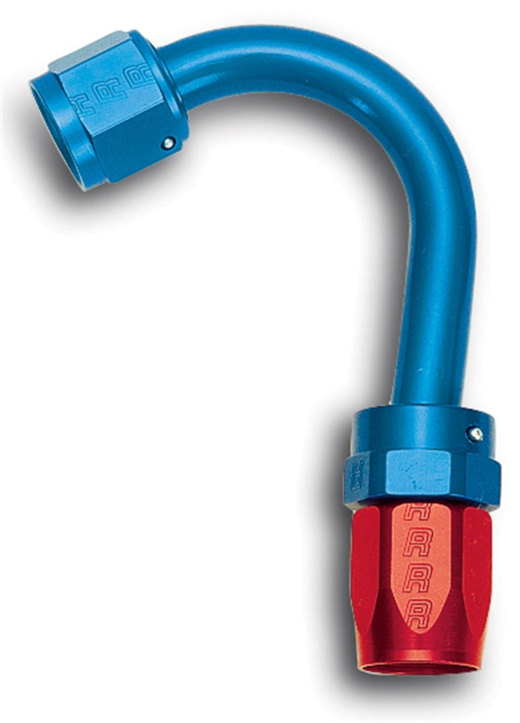 Russell Performance -10 AN Red/Blue 150 Degree Full Flow Swivel Hose End (With 1-1/4in Radius)