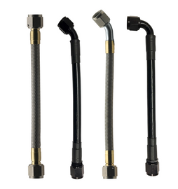 Fragola -10AN PTFE Hose Assembly Straight x 90 96in