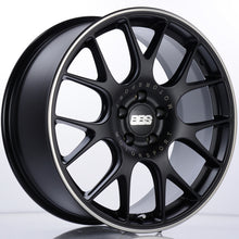 Load image into Gallery viewer, BBS CH-R 19x8.5 5x112 ET32 Satin Black Polished Rim Protector Wheel -82mm PFS/Clip Required