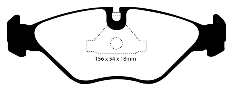 EBC 90-98 Saab 9000 2.0 Yellowstuff Front Brake Pads