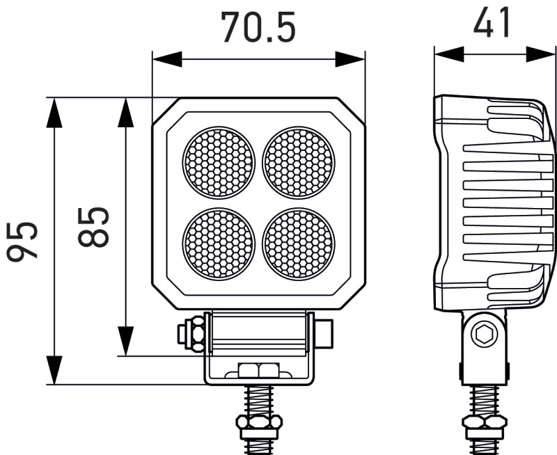 Hella ValueFit LED Work Light TS1700 LED MV CR LT