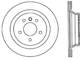 StopTech 98-02 BMW Z3 Drilled Right Rear Rotor