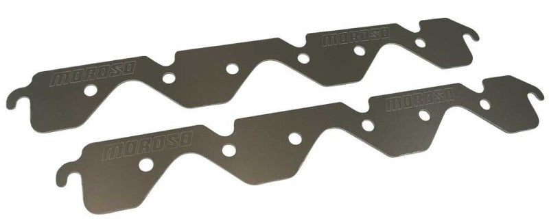 Moroso Small Block Ford Exhaust Block Off Storage Plate - Pair