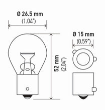 Load image into Gallery viewer, Hella Bulb 7507 12V 21W Bau15S S8 Namber (2)