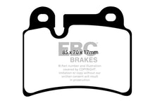 Load image into Gallery viewer, EBC 06-09 Volkswagen Touareg 3.6 (2 pin holes at top of backplate) Ultimax2 Rear Brake Pads