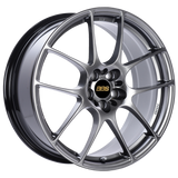 BBS RF 18x8 5x120 ET35 Diamond Black Wheel -82mm PFS/Clip Required